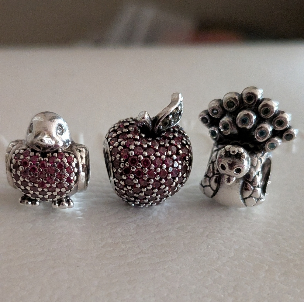 Elegant Silver Charms For Lily